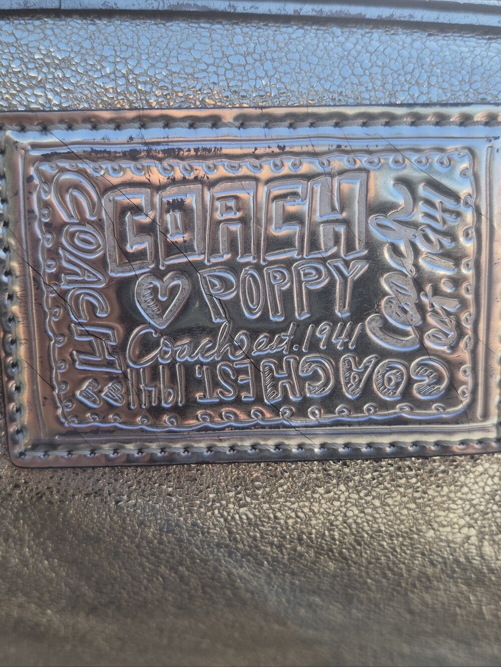 Coach Poppy "Jazzy" Hobo Crossbody Bag in Metallic Gold - Picture 5 of 16